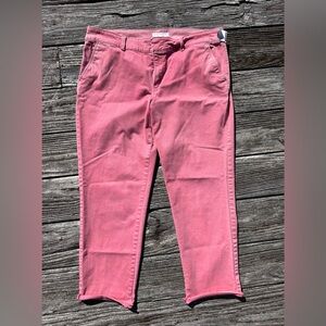 LOFT Girlfriend Pink Chinos